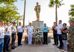 Realiza Ayuntamiento de Guaymas ceremonia en honor al CCXIX Aniversario del natalicio del General José María Yáñez.