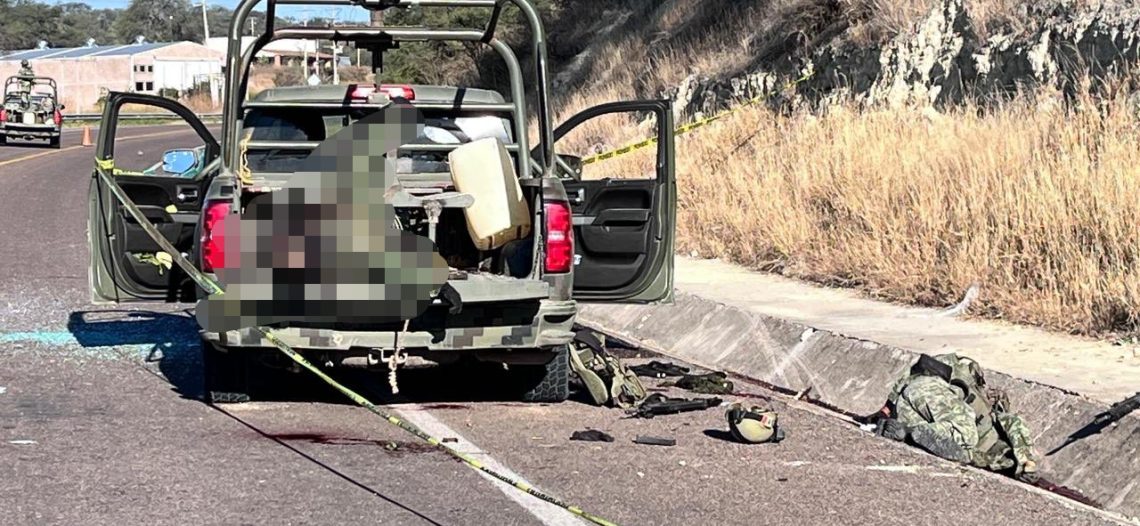 Más de mil soldados van sobre autores de emboscada que mató a 3 militares en Jalisco