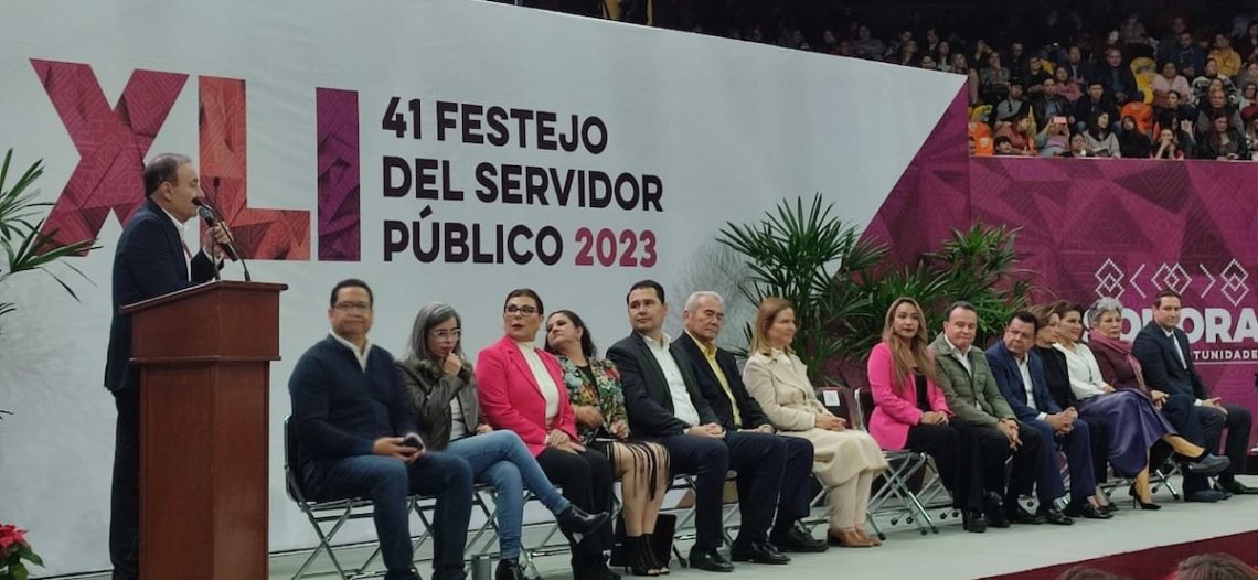 Encabeza Alfonso Durazo 41 Festejo del Servidor Público 2023 en Hermosillo