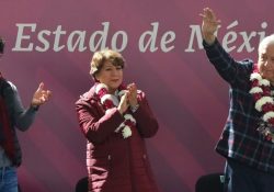 López Obrador y Delfina Gómez garantizan entrega de programas sociales