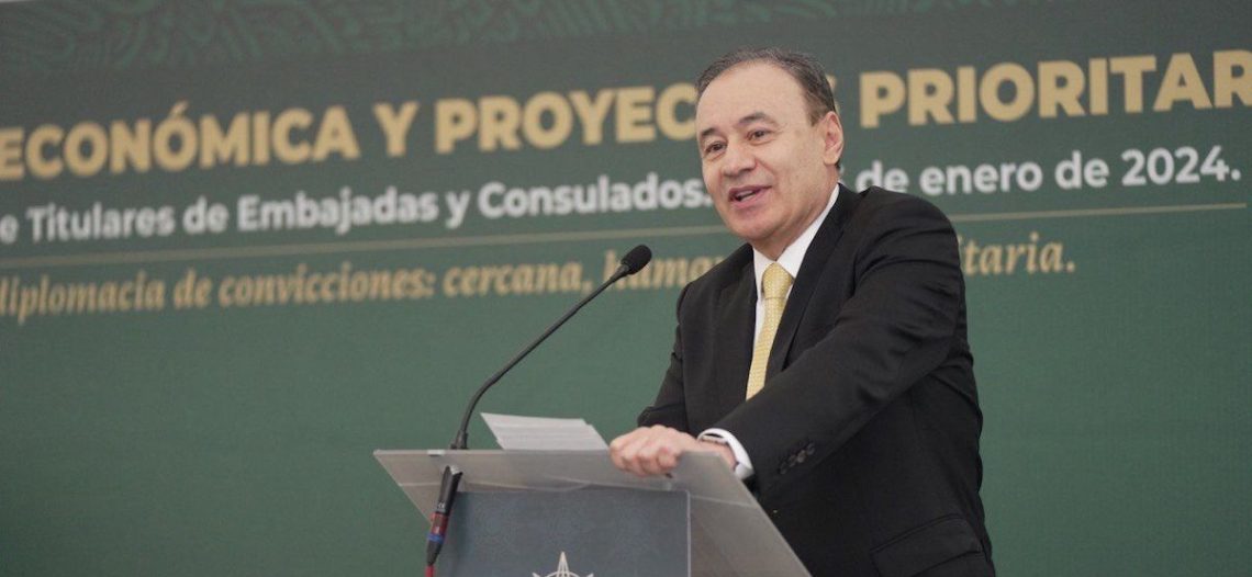 Impulsa Gobernador Durazo Plan Sonora ante embajadores y cónsules de México