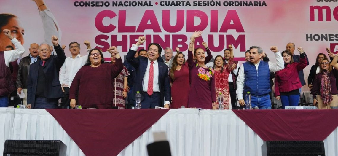 Sheinbaum ya es candidata a la Presidencia; así lo declaró por unanimidad el Consejo Nacional de Morena
