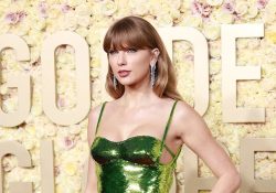 Taylor Swift ‘ilumina’ la alfombra roja de los Golden Globes con vestido Gucci
