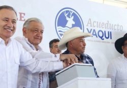 Cumplen demanda histórica de llevar agua potable a 50 comunidades Yaquis