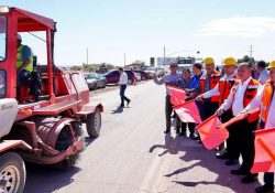 Inician obras de infraestructura vial e hídricas con inversión de 113.5 mdp
