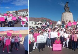 Marchan por la democracia en Guaymas