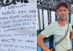 Isidro se siente mal atendido por el IMSS; se encadenó a sus rejas