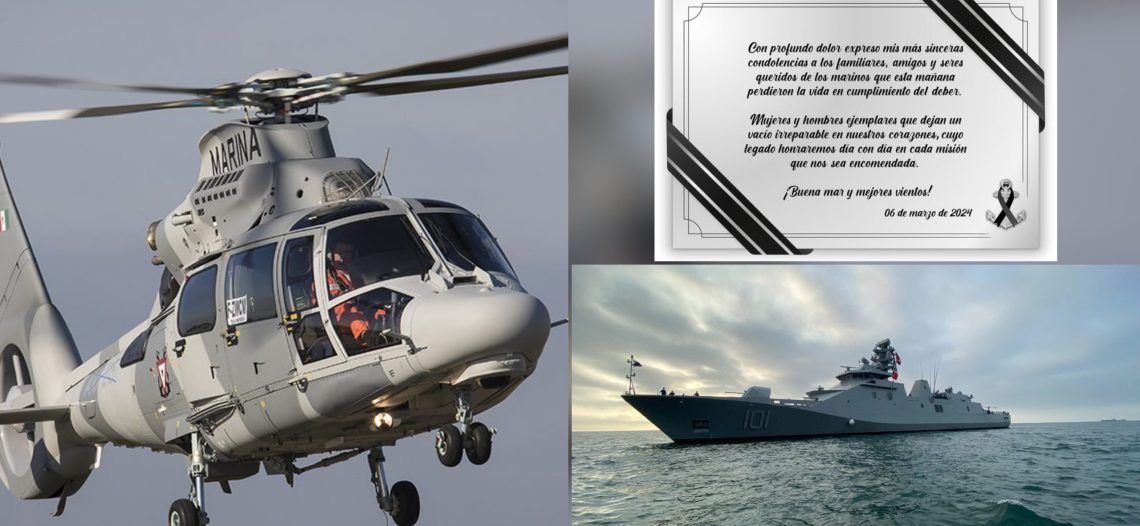Cae helicóptero de la Semar y mueren 3 tripulantes; hay 2 desaparecidos
