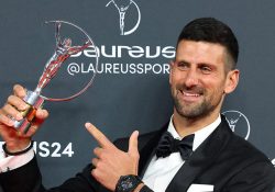 Novak Djokovic encabeza ganadores de los premios Laureus 2024
