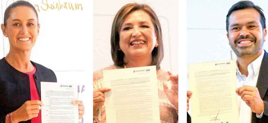 Presidenciables pactan proteger a infantes; firman tratado por la primera infancia