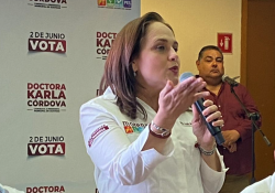 Candidatos opositores dejaron muy mal al Municipio, reitera Karla Córdova