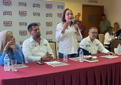 Presenta Karla Córdova su candidatura; afirma que seguirá 3 años más para completar la recuperación de Guaymas