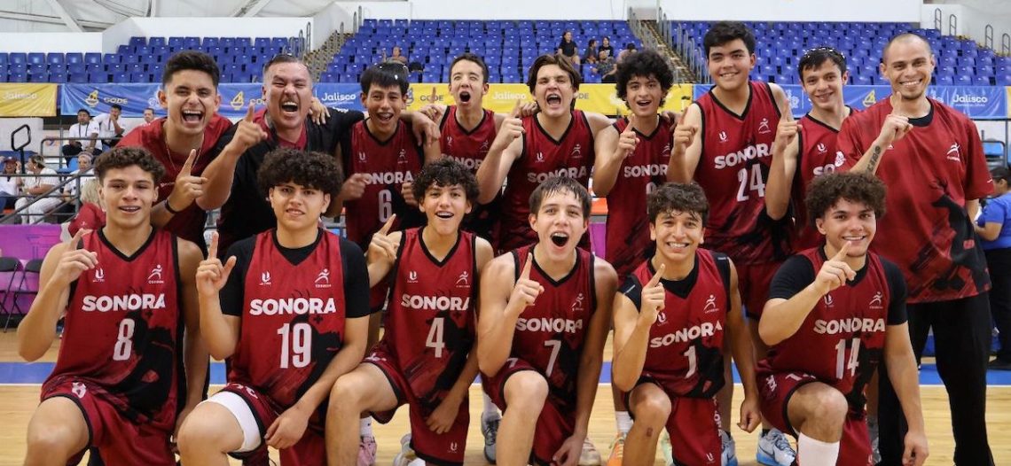 Representativo de básquetbol juvenil de Sonora se proclaman campeones