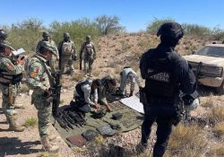 La guerra del desierto: aseguran arsenal y material bélico en Trincheras