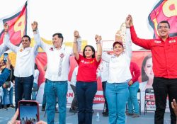 Participa doctora Karla Córdova González, candidata a la presidencia en evento Activación Plan C; reciben a Gerardo Fernández Noroña.