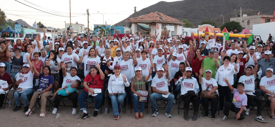 Familias de los sectores Periodista, Colinas y Niza conocen propuestas de trabajo de la doctora Karla Córdova González, candidata a la presidencia municipal.