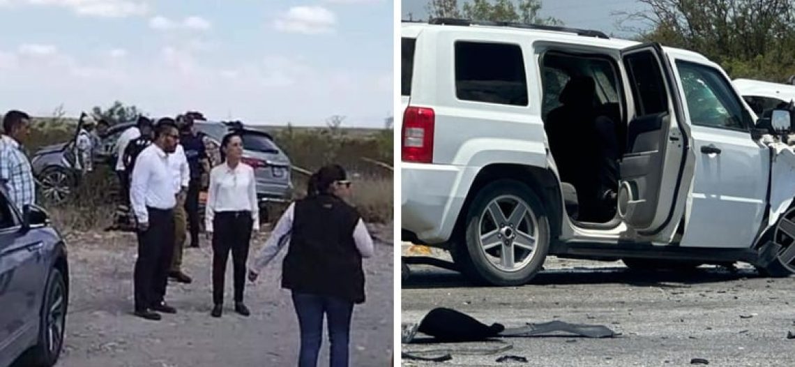 Era el primer viaje de la presidenta electa con el presidente actual; persona de la tercera edad, la víctima del percance