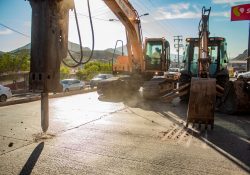 Arranca Ayuntamiento de Guaymas obra de pavimentación del bulevar Benito Juárez.