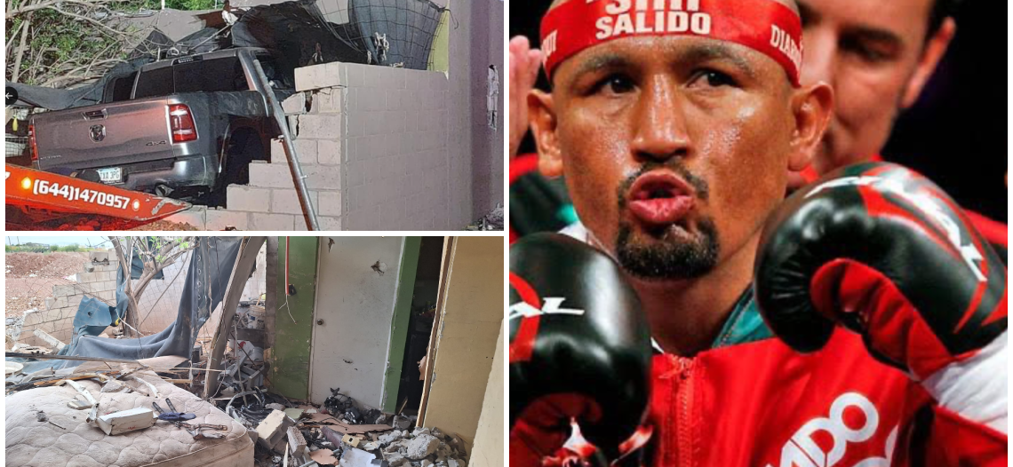 Confirma FGJE Sonora el Exboxeador «Siri» Salido impactó su camioneta contra vivienda quedando una persona sin vida