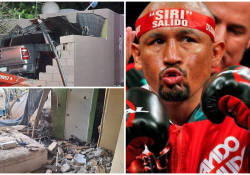 Confirma FGJE Sonora el Exboxeador «Siri» Salido impactó su camioneta contra vivienda quedando una persona sin vida