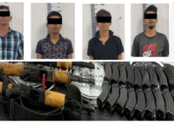 Detenidos 5 sujetos con arsenal en Hermosillo