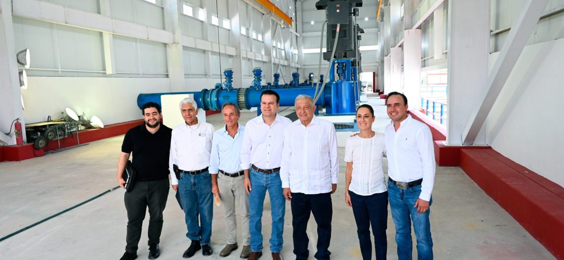 AMLO y Sheinbaum inauguran obras en La Laguna, camino a Sonora