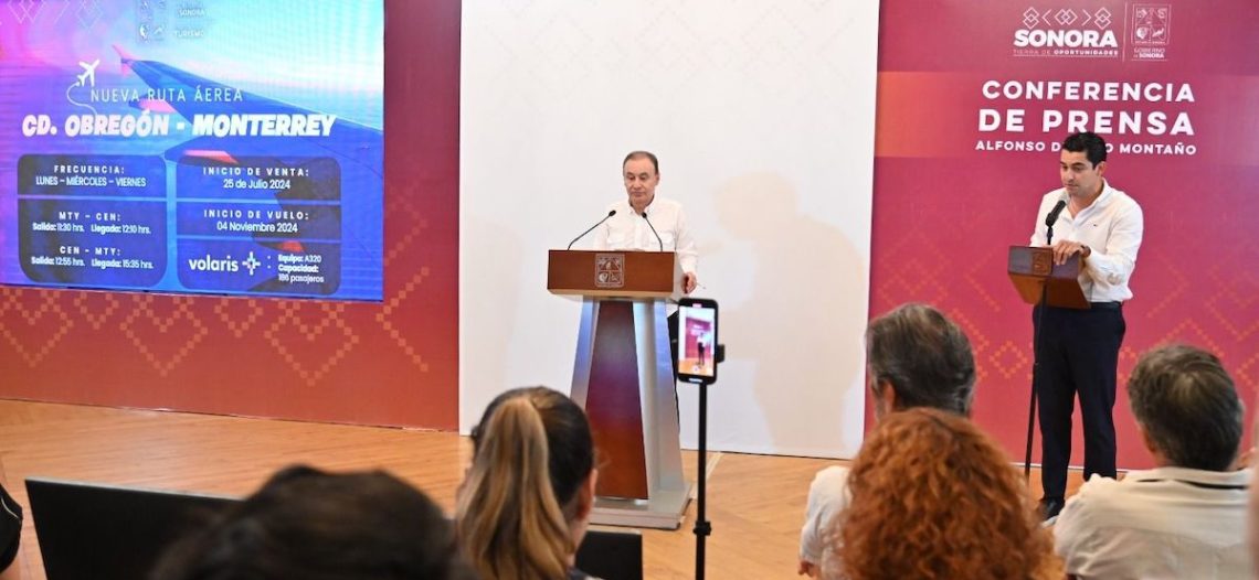 Anuncian dos nuevas rutas aéreas para fortalecer el turismo en Sonora