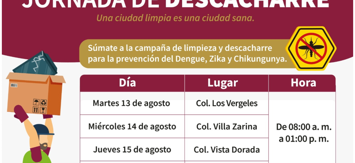 Tendrán colonias de Guaymas Jornada de Descacharre esta semana