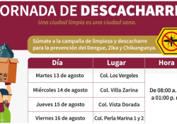 Tendrán colonias de Guaymas Jornada de Descacharre esta semana