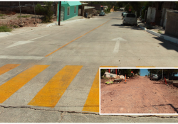 Continúa el avance en obras de infraestructura en Guaymas