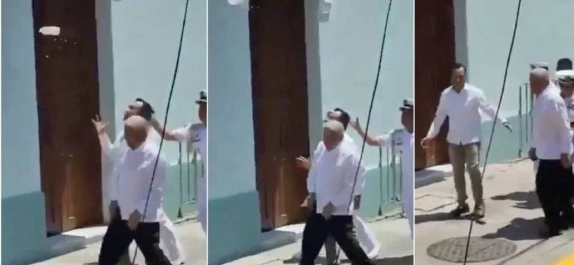 AMLO manda mensaje a la persona “lanzabotellas”: “Puede estar tranquilo”