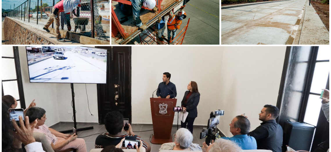 Anuncia Ayuntamiento de Guaymas avance en obras públicas.