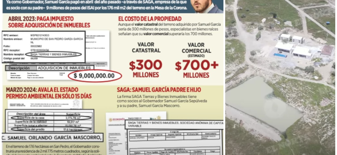Gobernador de Nuevo León compra rancho de 800 millones de pesos