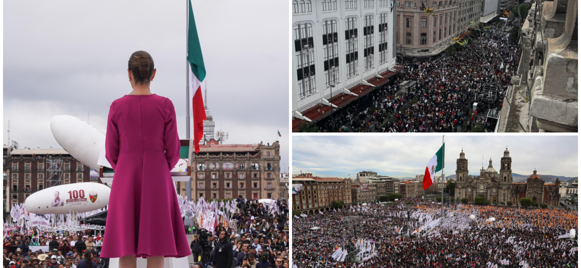 Asisten 350 mil al zócalo, informa el gobierno de la CDMX
