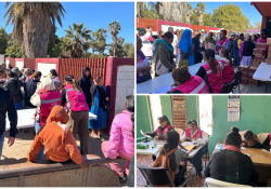 Entrega DIF Guaymas despensas a familias.