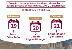 Promueve Ayuntamiento de Guaymas la Jornada de Descacharre del 19 al 21 de febrero