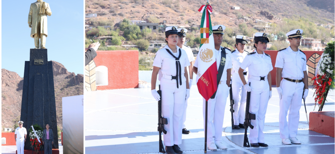 Conmemora Ayuntamiento de Guaymas el CCXIX Aniversario de Natalicio de Benito Juárez