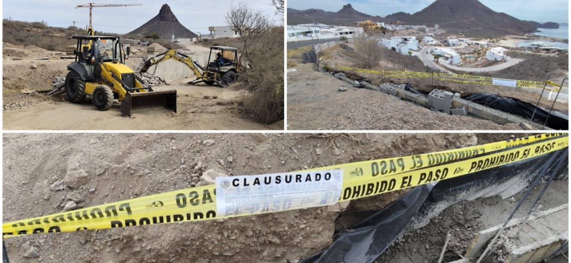 Ordenan demolición de barda en camino a Mirador de San Carlos por invasión de área municipal
