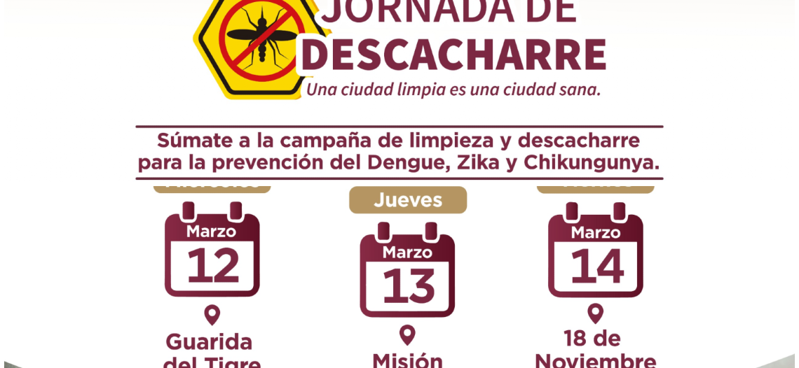 Tendrá Ayuntamiento de Guaymas Jornada de Descacharre del 12 al 14 de marzo