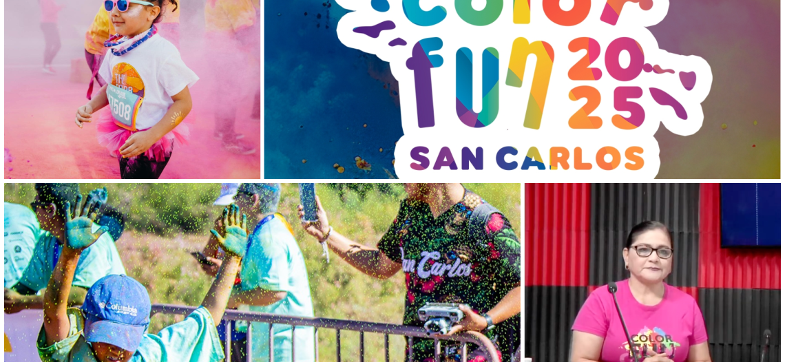 Invitan a la Color Fun 2025 en San Carlos