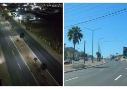 Inicia Ayuntamiento de Guaymas trabajos de balizamiento en calzada Agustín García López