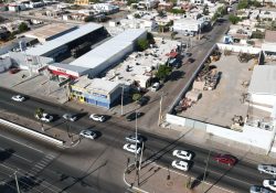 Avanza Ayuntamiento de Guaymas con obra de pavimentación en la colonia Petrolera