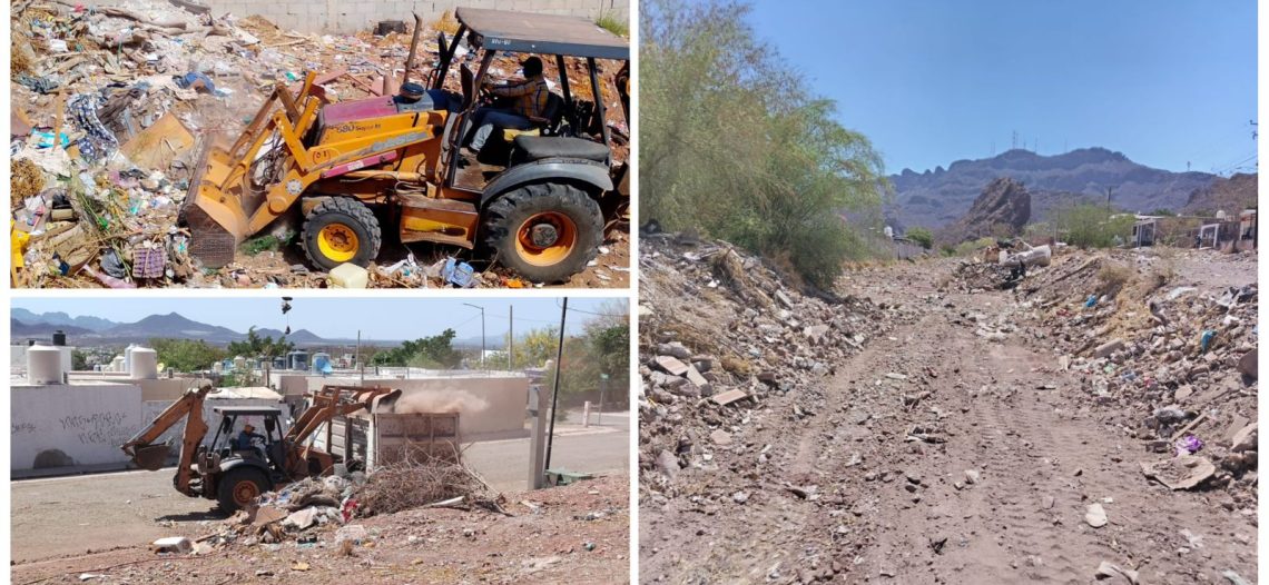 Mantiene Ayuntamiento de Guaymas limpieza en arroyos