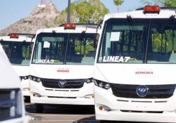 Entrega Gobierno de Sonora 63 nuevos camiones de transporte