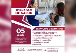 Invita Ayuntamiento de Guaymas a la Jornada de salud en las Golondrinas