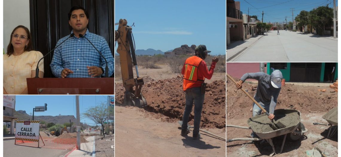 Presenta el Ayuntamiento de Guaymas obras en proceso de ejecución