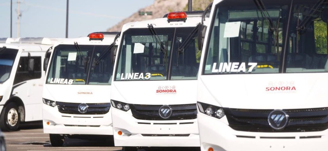 Se incorporan 371 nuevas unidades de transporte público a Sonora