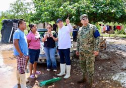 Supervisa Gobernador Durazo comunidades afectadas por tormenta tropical