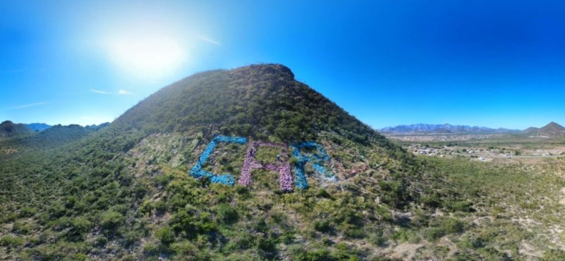 Continúa limpieza y pintura de letras monumentales en la entrada a San Carlos