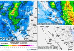 Probabilidad de lluvias en Guaymas y Empalme para el fin de semana
